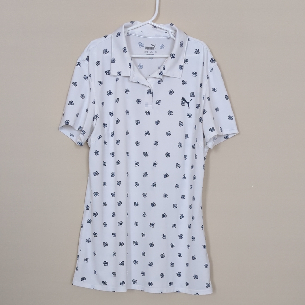 Puma Junior Girls MATTR Hibiscus Golf Polo